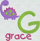 SALE Machine Embroidery Designs Child Font Dinosaurs Alphabet Fun GIFT CD PES