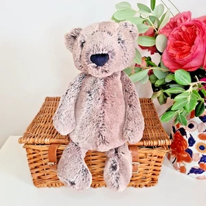 Jellycat Bramble Bear - Medium Woodland/cottontail colour Bashful Bear 12" - Picture 1 of 12