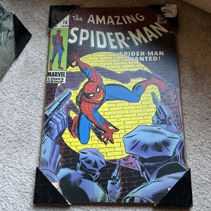 Amazing Spider Man Spider Man Wanted poster da tavola in legno - Foto 1 di 2