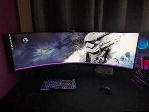 Samsung Odyssey G9 5120x1440 240Hz 1ms FreeSync/G-Sync Curved Gaming Monitor - Picture 1 of 7
