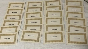 1970 Masterpiece Art Auction Board Game 24 Value Cards Replacement Parts - Picture 1 of 6