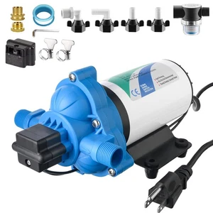 110V Electric High Pressure Water Pump with Diaphragm, Inline Water Transfer ... - Bild 1 von 7