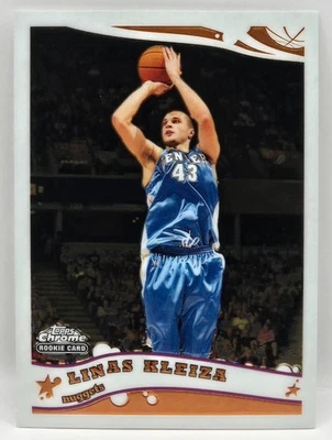 05-06 Topps Chrome Linas Kleiza Rookie Card (Denver Nuggets) #175 - Image 1 of 2