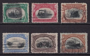 UNITED STATES 1901 Buffalo Exposition set of 6 SG 300-305 Used (CV £130) - Picture 1 of 1