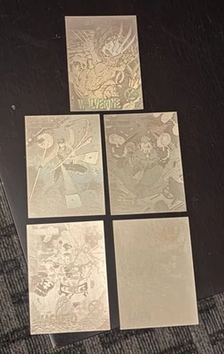 Conjunto de holograma Marvel 1992 X-MEN SERIES 1 Impel XH1-XH5 - Imagem 1 de 3