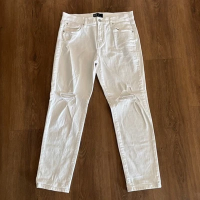 GAP Girlfriend Jeans White Distressed Women's Size 8/29R EUC - Image 1 of 4