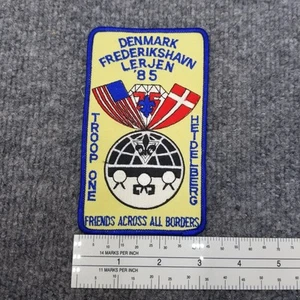 Denmark Frederikshavn Lerjen 1985 Troop One Heidelberg Friends Across Patch - Bild 1 von 2