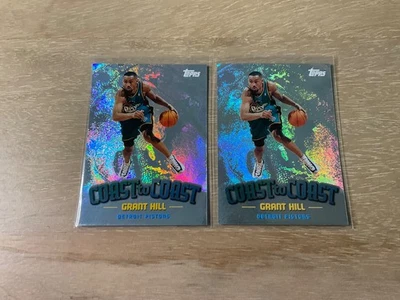 1998-99 Topps Coast to Coast Grant Hill #CC4 Detroit Pistons - Image 1 of 2