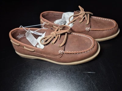 Sapato Masculino Estilo Docker 8 Old Navy com Etiquetas Marrom - Imagem 1 de 4