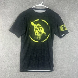 Camisa Under Armour Para Hombres Grande Negra HeatGear Compresión Rayo Gráfico - Imagen 1 de 8