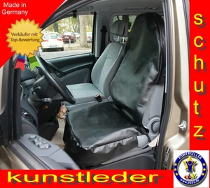 Schwarz Kunstlederschoner Schonbezug Werkstattschoner Sitzbezug Sitzschoner  - Picture 1 of 1