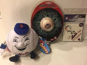 New York Mets MLB Lil Fan on Board Sign & Plush Stuffed Animal & Window Decal - Picture 1 of 3
