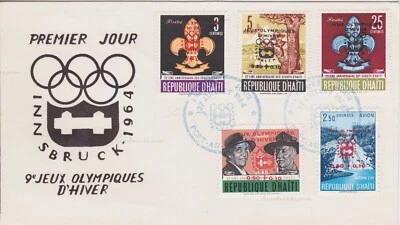 Cover Haiti, 1964. Port au Prince. 9th Winter Olympic Games Innsbruck First Day  - Image 1 of 3