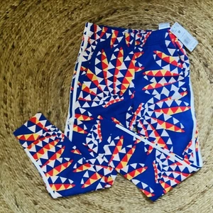 Adidas x FARM Rio | Track Pants in Bold Blue / Chalk White | Girls Size Medium - Picture 1 of 9