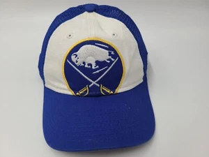 Child Buffalo Sabres New Era Mesh Snapback Hat Cap Boys NHL Hockey White Blue - Picture 1 of 16