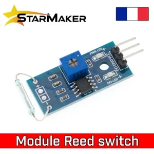 LM393 Module interrupteur à lames souples Reed switch magnétique 3.3V 5V Arduino - Imagen 1 de 3