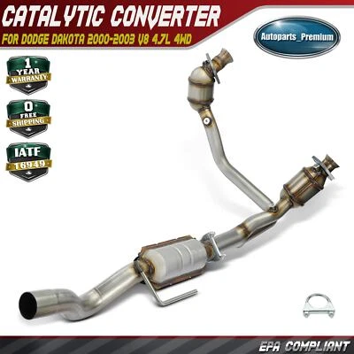 Convertidor catalítico para Dodge Dakota 2000 2001 2002 2003 4,7 L tracción en las cuatro ruedas Foto 1 de 4