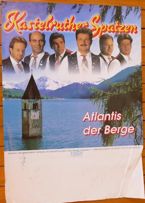 Kastelruther Spatzen Poster handsigniert signiert ca. 30 Jahre alt - Bild 1 von 3