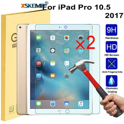 2Pcs For iPad Pro 10.5 Air 3rd Tablet HD Screen Protector Tempered Glass Cover - Image 1 of 4