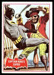 1966 Topps Batman #32A Captain Kidd's Caper Red Bat rompecabezas trasero en muy buena condición-en muy buen estado - Imagen 1 de 2