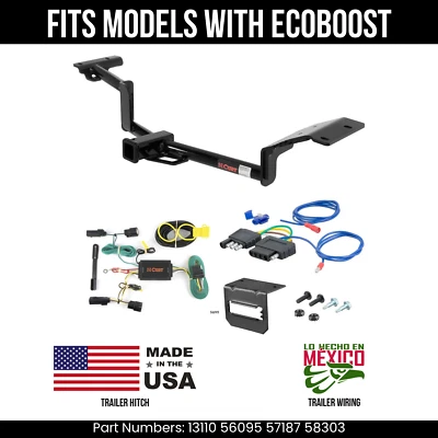 Enganche de remolque Lincoln MKT 10-11 con cableado de 5 pines con EcoBoost Curt 4K 2" Foto 1 de 4