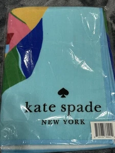 KATE SPADE TROPICAL FISH BEACH TOWEL 64" X 34" FISHTOWEL NEW Sealed - Picture 1 of 3
