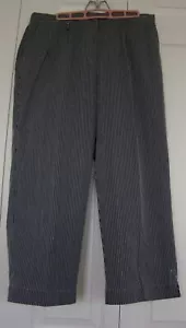 BLACK & WHITE STRIPED PANTS by SAG HARBOR GOLF, SZ 14 (NWT)* - Picture 1 of 6