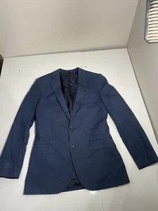 J Crew Tessuti Carpini Sport Coat Blazer Blue Made In Italy Men’s Size 38R - Picture 1 of 14