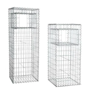 Gabione Gabionen Säule Pfosten eckig Steinkorb Mauer Draht Gitter verzinkt - Bild 1 von 14