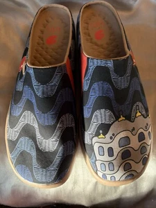 Uin NWOB 10 Padrera Slipper Canvas Casual Beach Loafers Comfort Wave Inspired - Picture 1 of 8