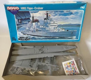 Vintage NOVO Sea Kit HMS TIGER CRUISER Plastic 1:415 Model Boat Kit F142 in Box - Picture 1 of 1