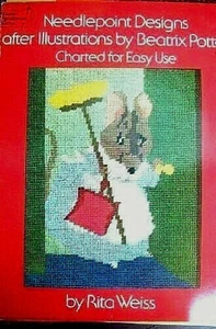 Dover Needlepoint Designs BEATRIX POTTER 1976 24pg booklet Rita Weiss - Picture 1 of 2