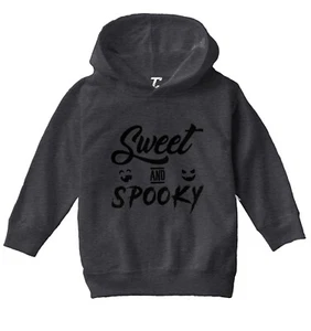 Sweet & Spooky - Halloween Fall Autumn Pumpkin Scary Toddler/Youth Hoodie - Picture 1 of 10
