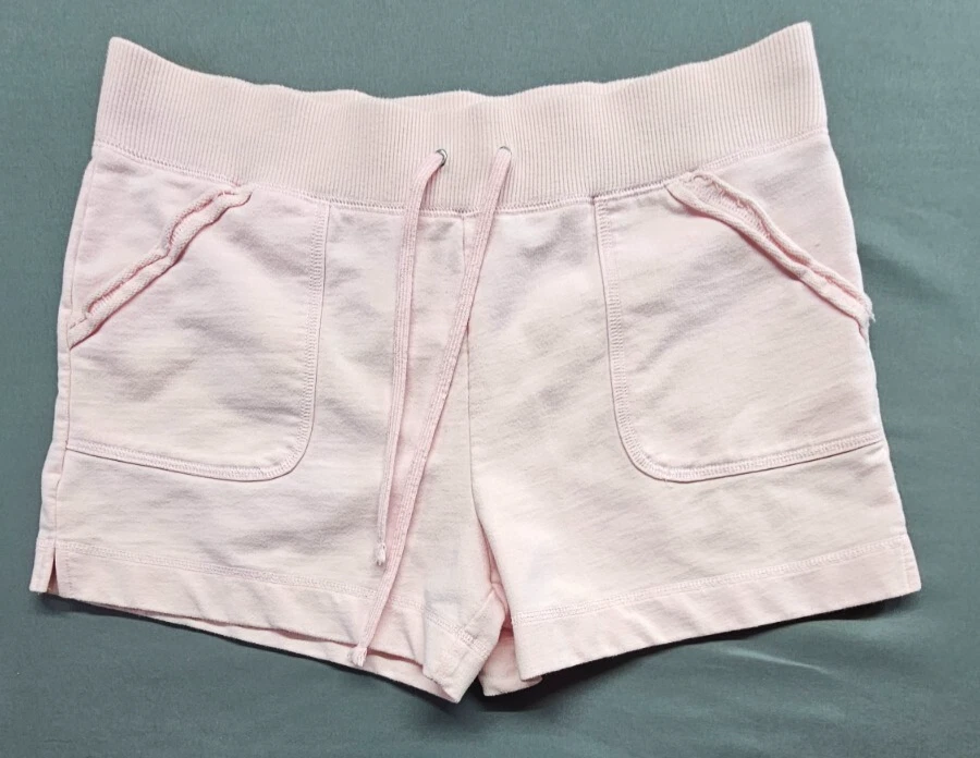 CATO Mujer Pantalones Cortos Pull On Rosa Cintura Elástica Cordón Talla Mediana Bolsillos Foto 1 de 4