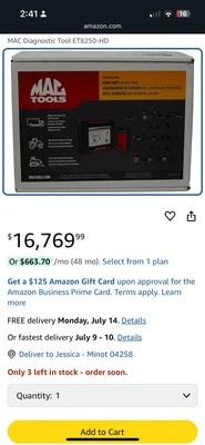 Mac Tools Herramienta de escaneo de alta resistencia con cobertura todoterreno ET8250-HD Foto 1 de 4
