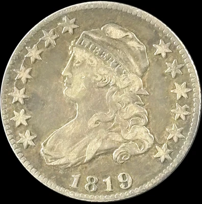 Cuarto busto tapado 1819 25C - crudo en estado bastante bueno - ver fotos Foto 1 de 3