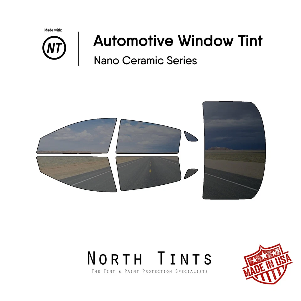 Película de tinte de ventana precortada nano cerámica vidrio para automóvil Chevrolet Malibu 2017-2025 Foto 1 de 4