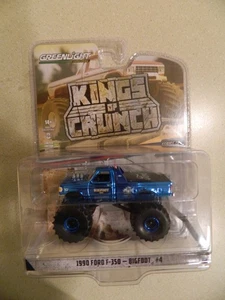 GREENLIGHT Kings of Crunch 1990 Ford F-350 Bigfoot #4 CHASE Metallic Blue - Picture 1 of 3