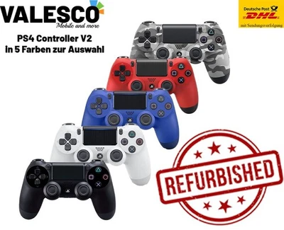 Wireless Controller für die Original Sony PS 4 schwarz weiß rot blau grün - Bild 1 von 4