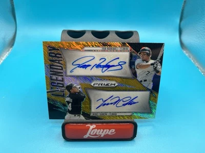 Iván Rodríguez Miguel Cabrera 2025 Prizm Legendary Doble Automático Brillo Dorado 1/2 Foto 1 de 2