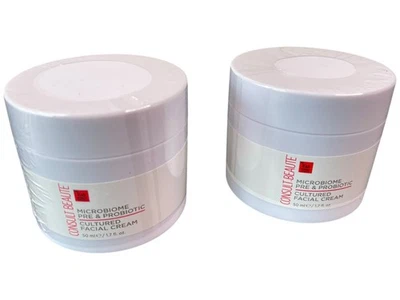 Consultar Beaute Microbioma Pre y Probiótico Antienvejecimiento Crema Facial Lote de 2 Foto 1 de 3
