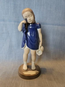 B & G Royal Copenhagen Dänemark verschüttete Milch Mädchen Porzellan Figur 7" groß - Bild 1 von 7