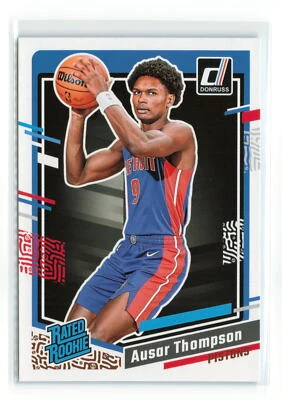 AUSAR THOMPSON #228 2023-24 PANINI DONRUSS PISTONS RATED ROOKIE - Image 1 of 2