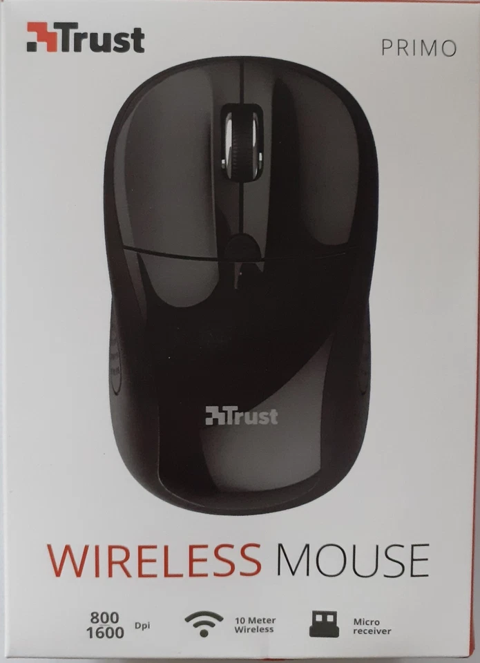 Trust Primo 1600 DPI Maus Optisch  Schwarz 2,4 GHz - Bild 1 von 2