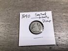 1890 Seated Liberty Silver Dime Type 4-No Arrows-112023-0006