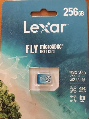 Lexar FLY 256GB UHS-I microSDXC Memory Card for Drones - Full HD & 4K UHD video - Image 1 of 2