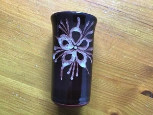 TENBY STUDIO POTTERY VASE. FLORAL DECOR - Picture 1 of 4