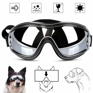 Pet Dog Goggles Adjustable Dog Sunglasses for Medium Large Dogs Sun Glasses Kit