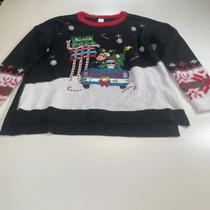 Holiday Time Santa's Pub Reindeer Tavern Ugly Xmas Party Sweater Unisex XXL, 20 - Picture 1 of 6