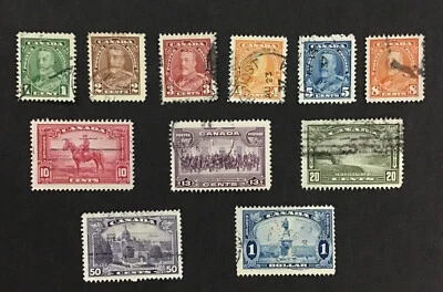 CANADA 1935 F-VF Used Sc#217-227 Complete Set, (W26) - Image 1 of 2